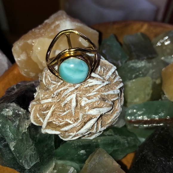 Larimar Crystal Ring “Wisdom Of The Sea”. - Picture 4 of 5